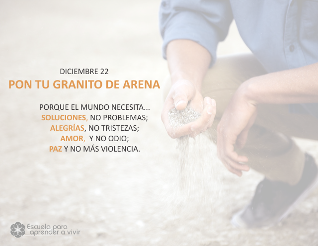 Pon tu granito de arena
